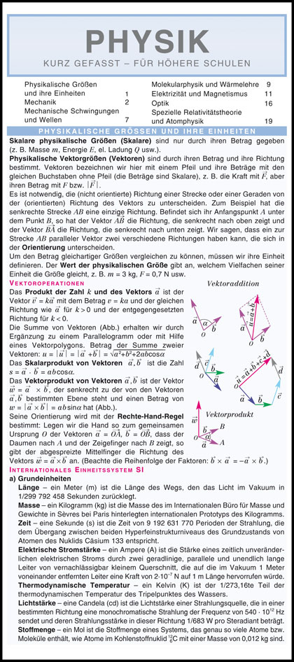 Physik: Kurz gefasst
